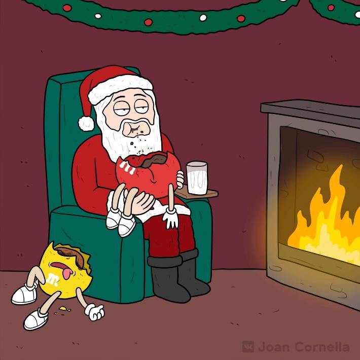 Дед мороз не щипай меня за нос. Дедушка карикатура. Плохой Санта карикатура. Склероз карикатура. Деду 55.